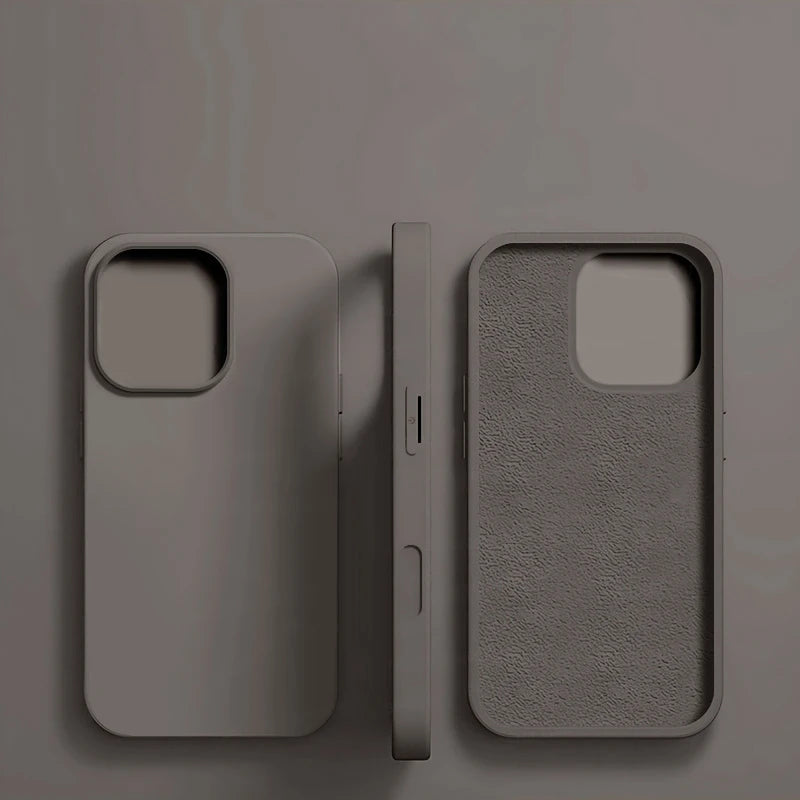 Original Liquid Silicone Shockproof Case for APPLE iPhone 11 12 13 14 15 16 17 Pro Max Cases for iPhone 17 Air Phone Back Cover