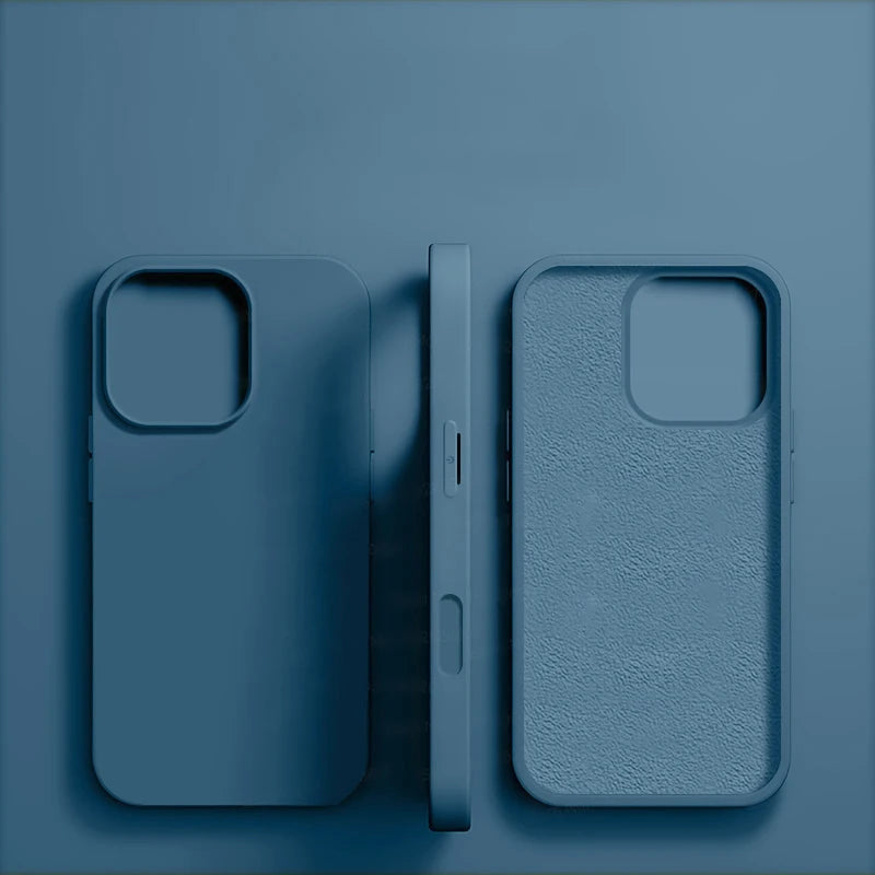 Original Liquid Silicone Shockproof Case for APPLE iPhone 11 12 13 14 15 16 17 Pro Max Cases for iPhone 17 Air Phone Back Cover