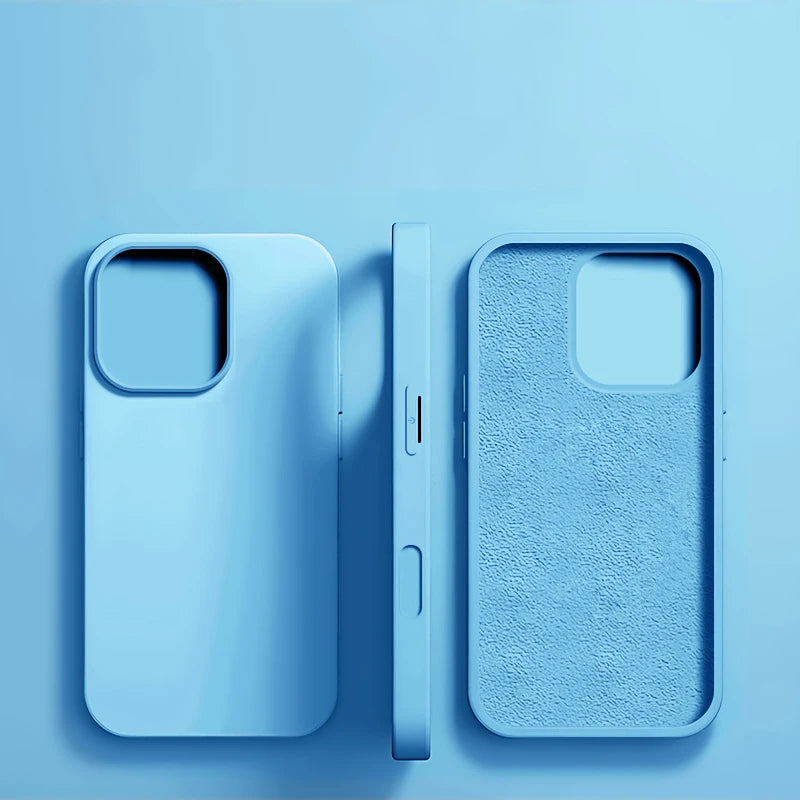 Original Liquid Silicone Shockproof Case for APPLE iPhone 11 12 13 14 15 16 17 Pro Max Cases for iPhone 17 Air Phone Back Cover