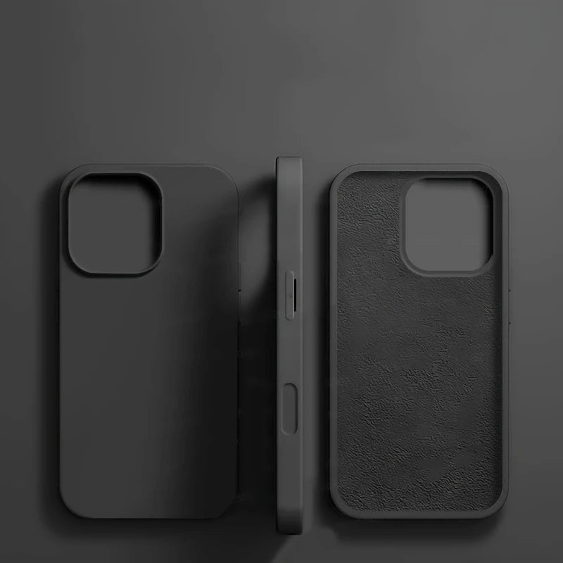 Original Liquid Silicone Shockproof Case for APPLE iPhone 11 12 13 14 15 16 17 Pro Max Cases for iPhone 17 Air Phone Back Cover