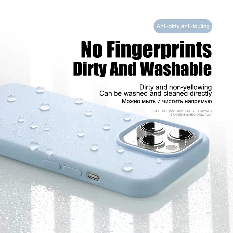 Original Liquid Silicone Shockproof Case for APPLE iPhone 11 12 13 14 15 16 17 Pro Max Cases for iPhone 17 Air Phone Back Cover